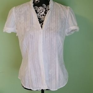 LOFT white button up